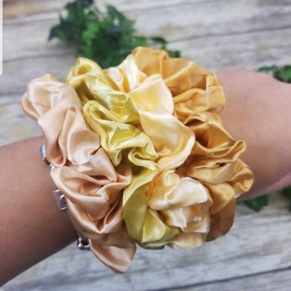 Brandy Melville Photo + 4pc Velvet Satin Scrunchie - Picture 4 of 5
